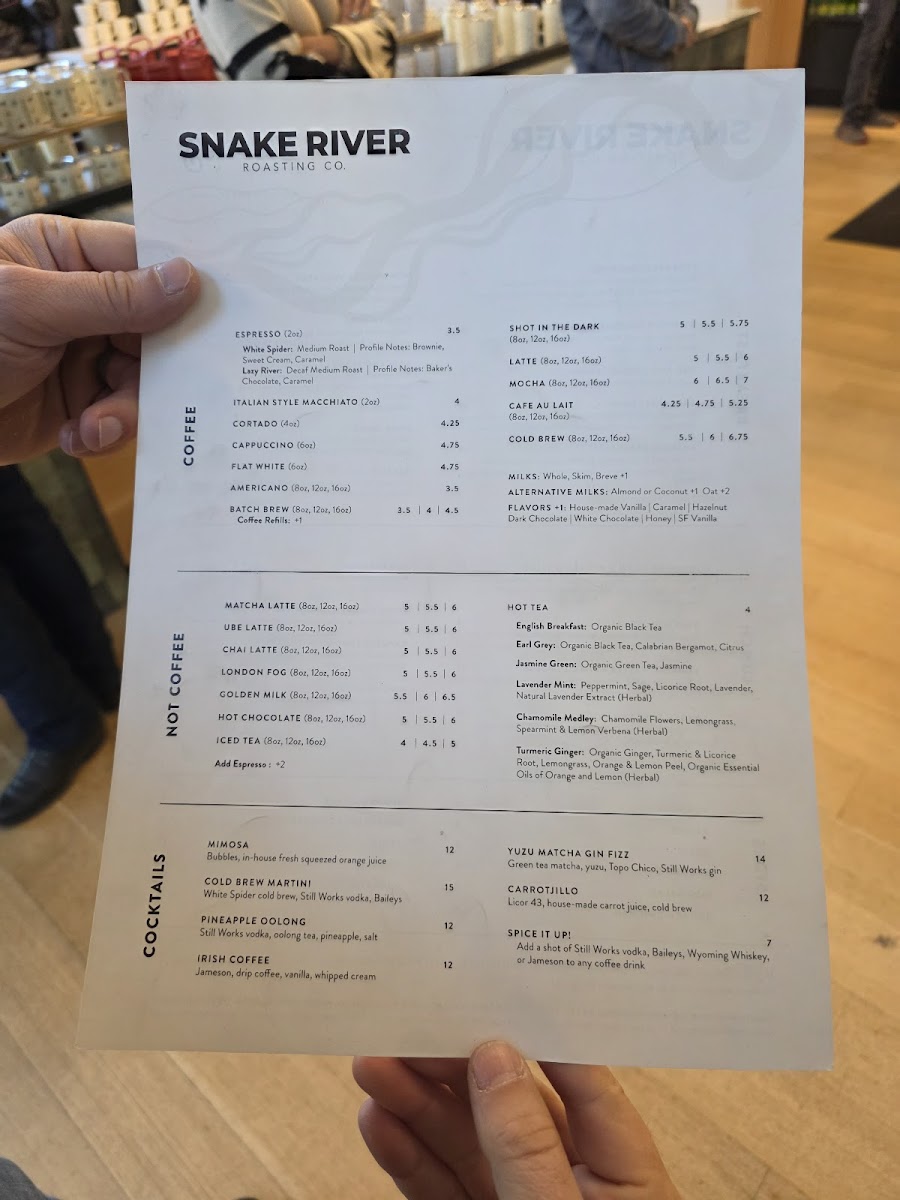Menu Snake River Roasting Company-6
